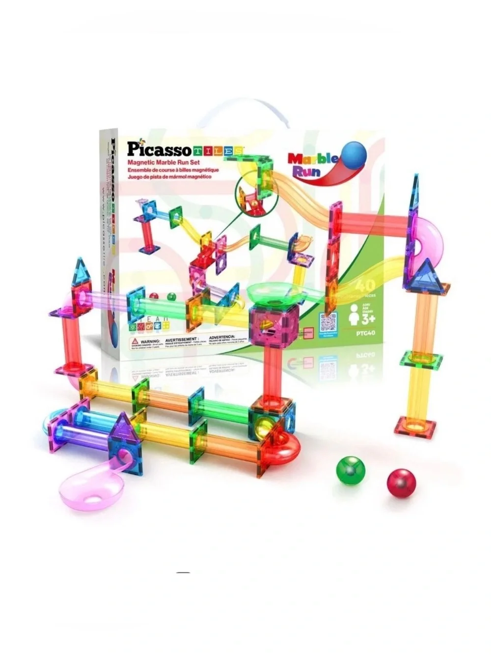 Marble Run Magnetic Building Set - Multicolor